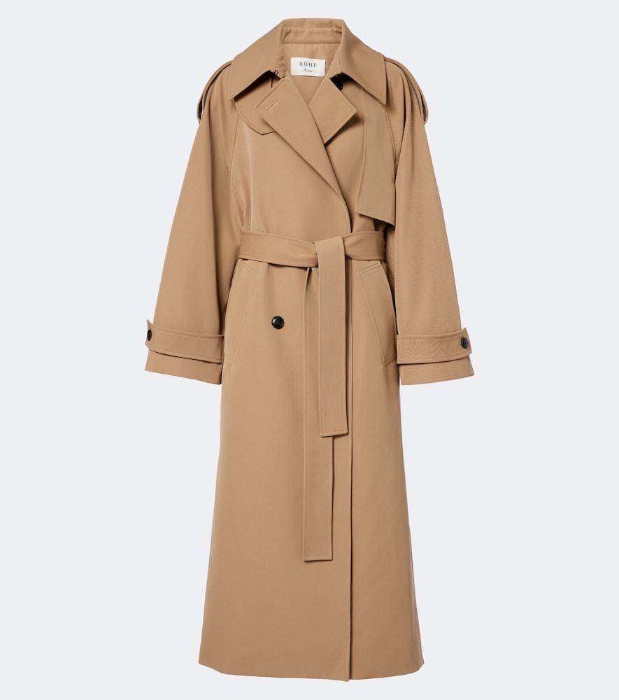 róhe cotton and wool-blend belted coat