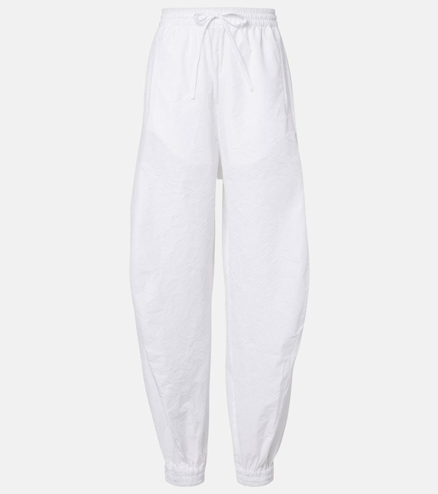 róhe cotton-blend barrel-leg pants