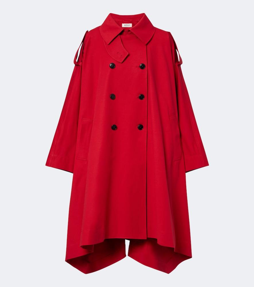 róhe cotton-blend trench coat