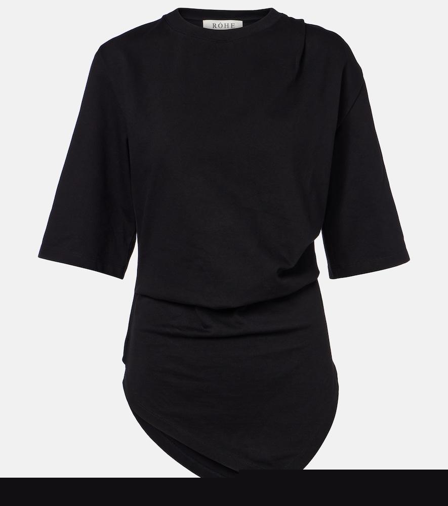 róhe gathered cotton t-shirt