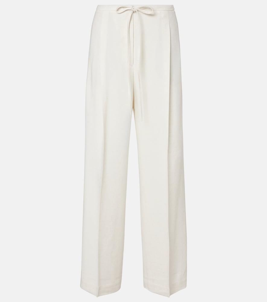róhe high-rise wide-leg pants