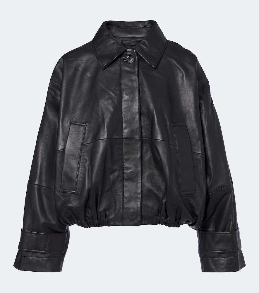 róhe leather blouson jacket