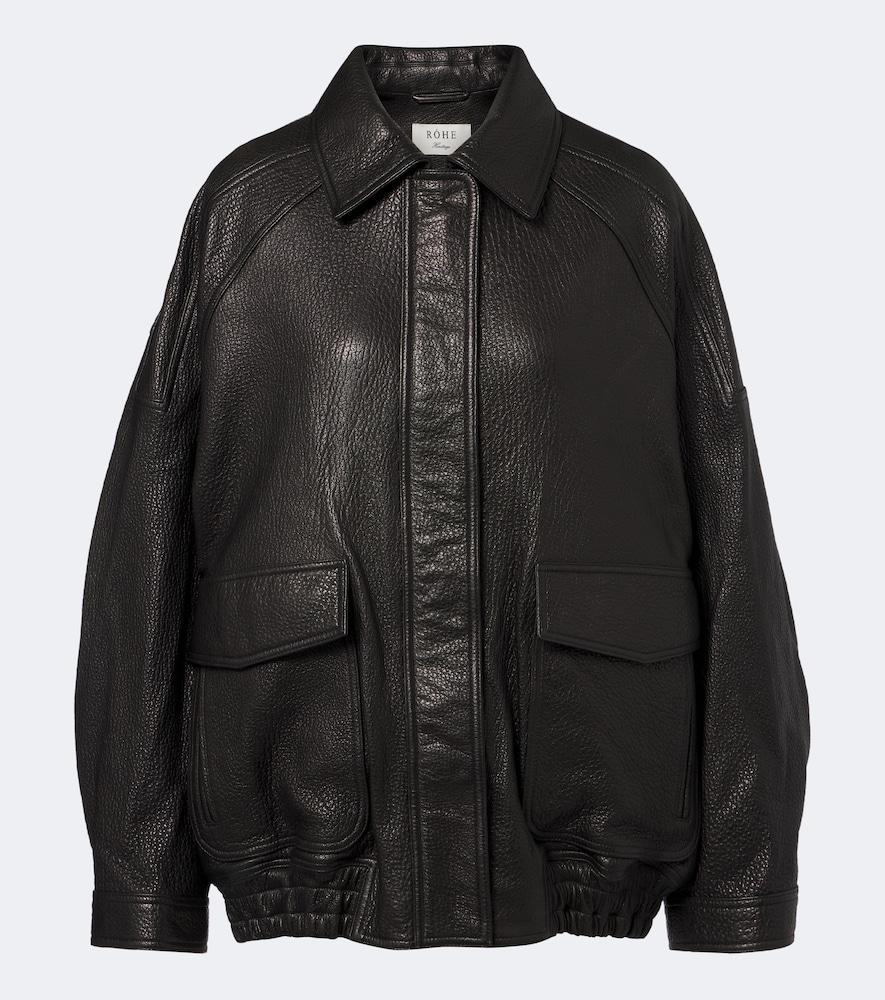 róhe leather blouson jacket