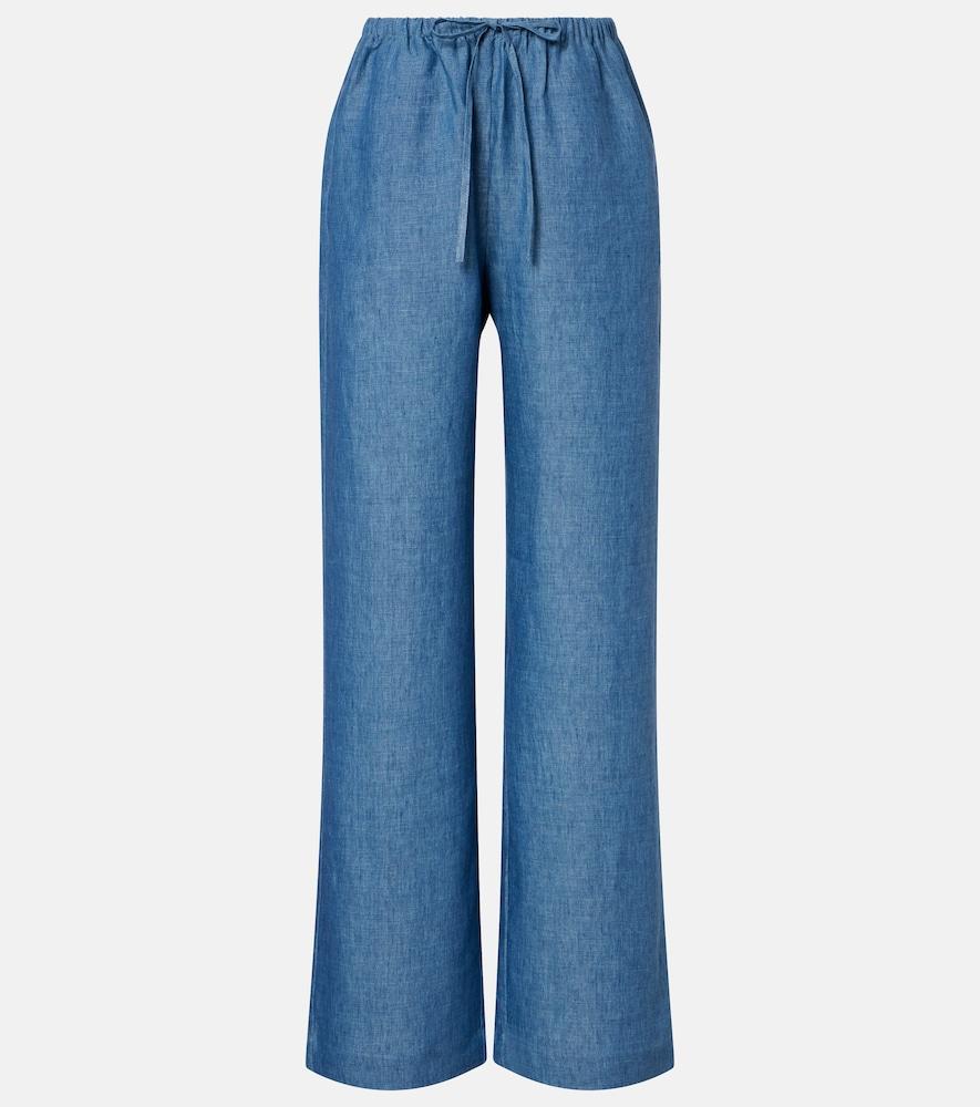 róhe linen wide-leg pants