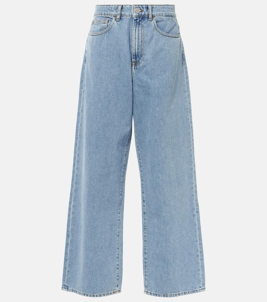 róhe low-rise wide-leg jeans