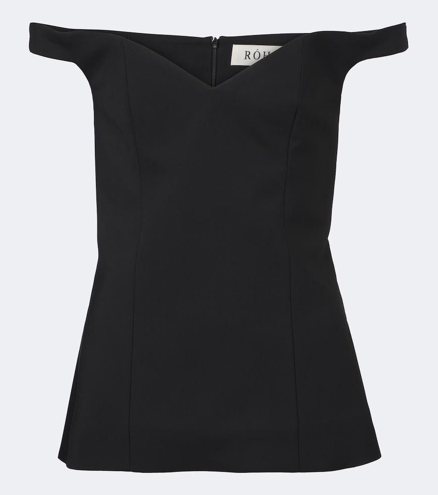 róhe off-shoulder top