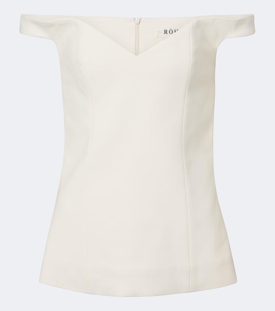 róhe off-shoulder top