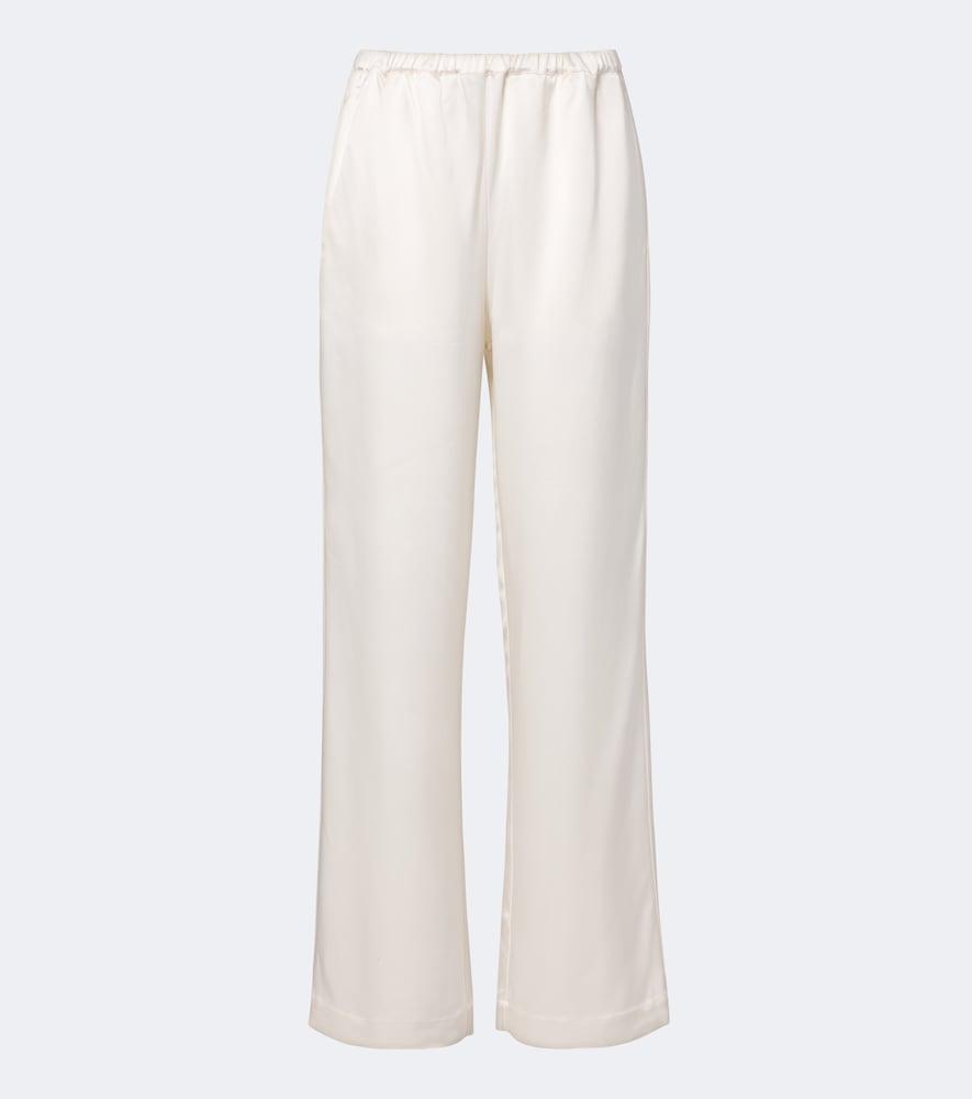 róhe satin wide-leg pants