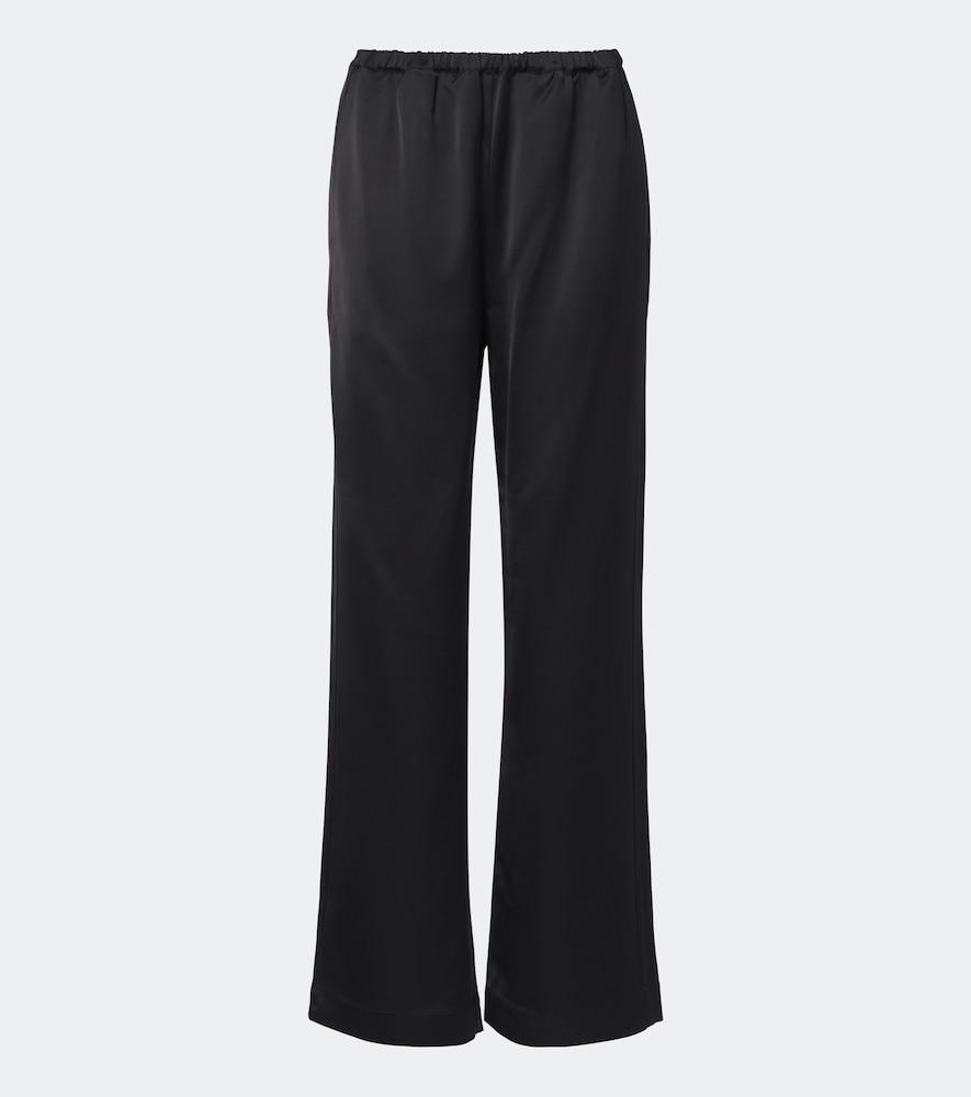 róhe satin wide-leg pants