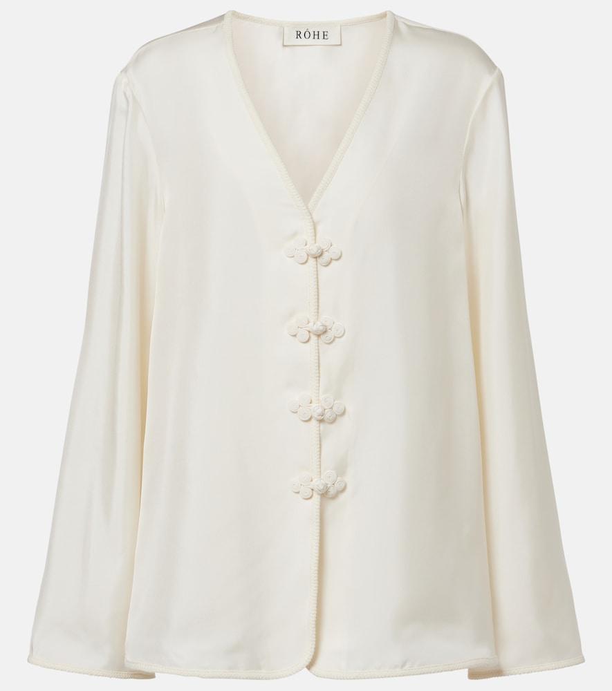 róhe silk blouse