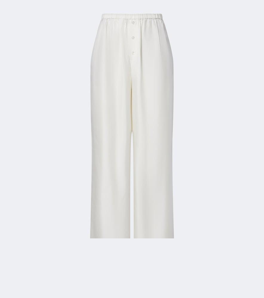 róhe silk wide-leg pants