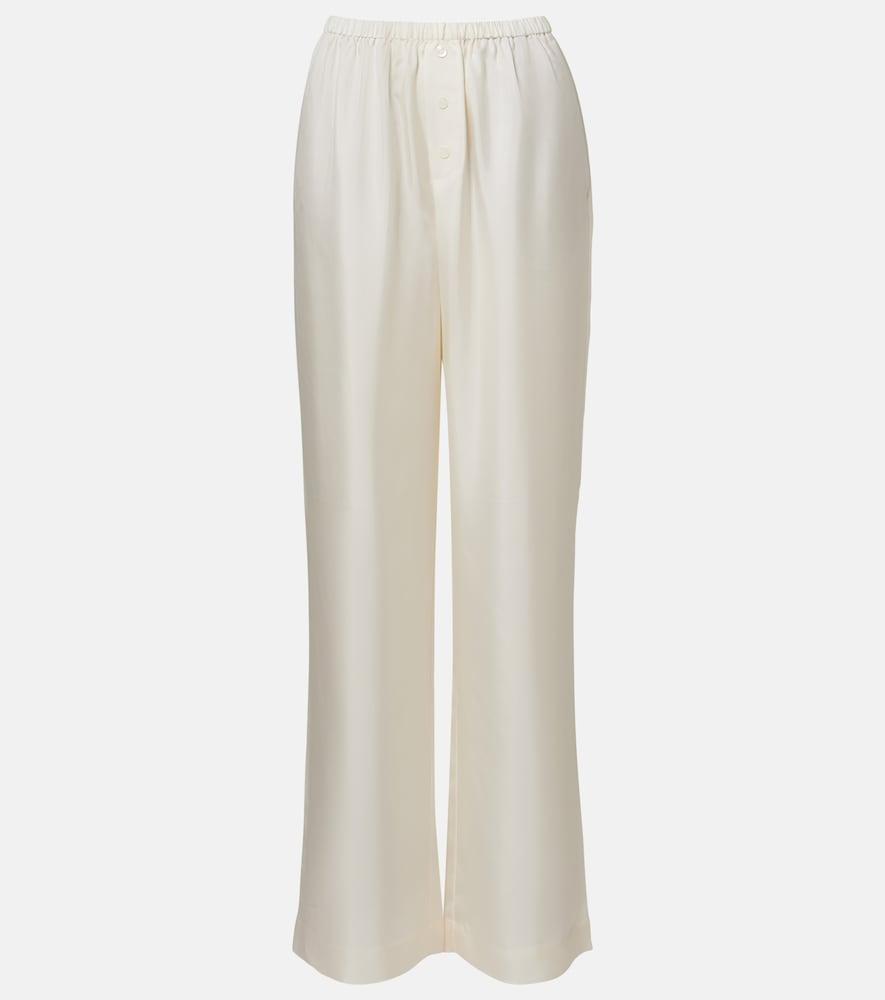 róhe silk wide-leg pants