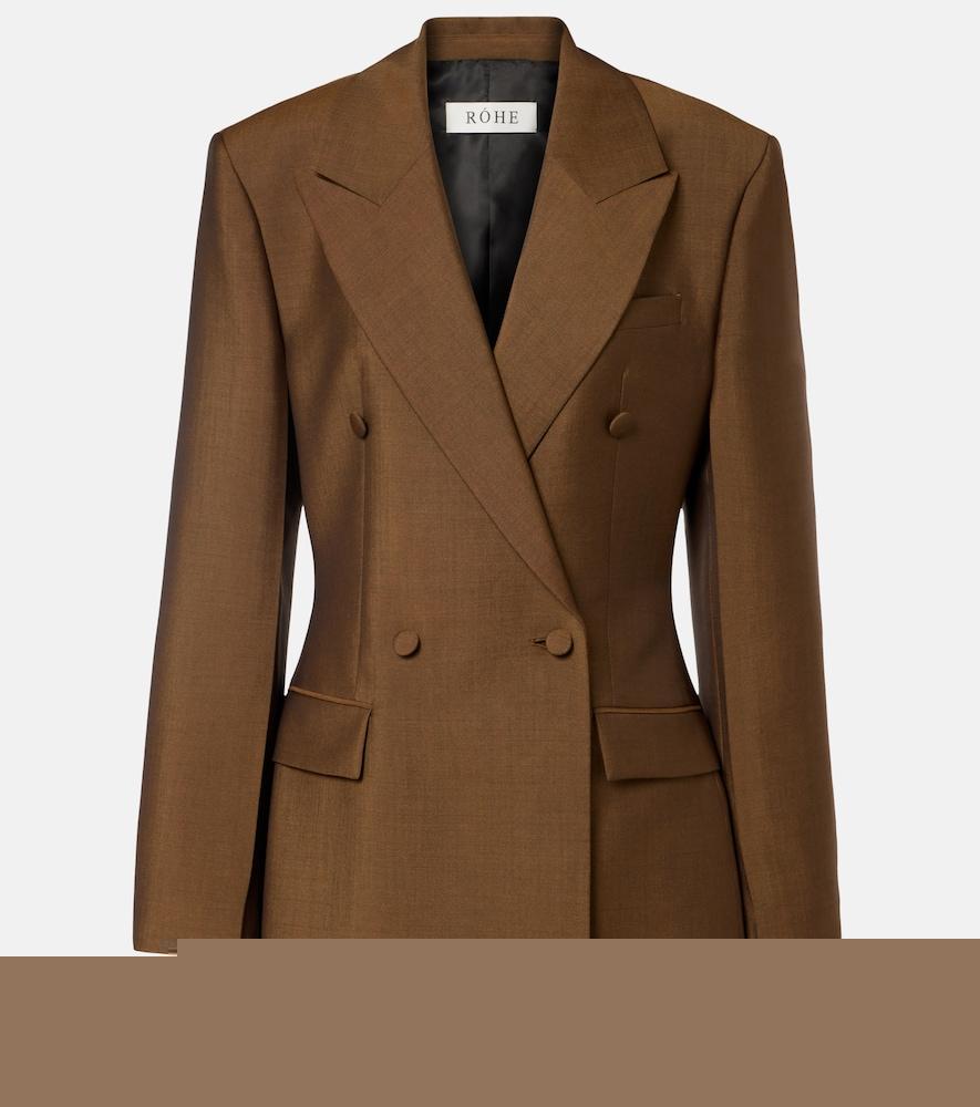 róhe virgin wool and mohair blazer