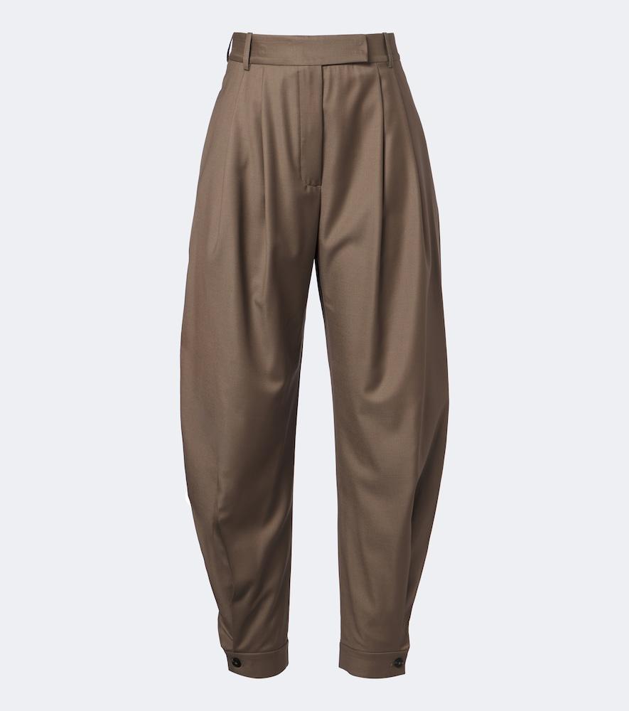 róhe virgin wool balloon pants