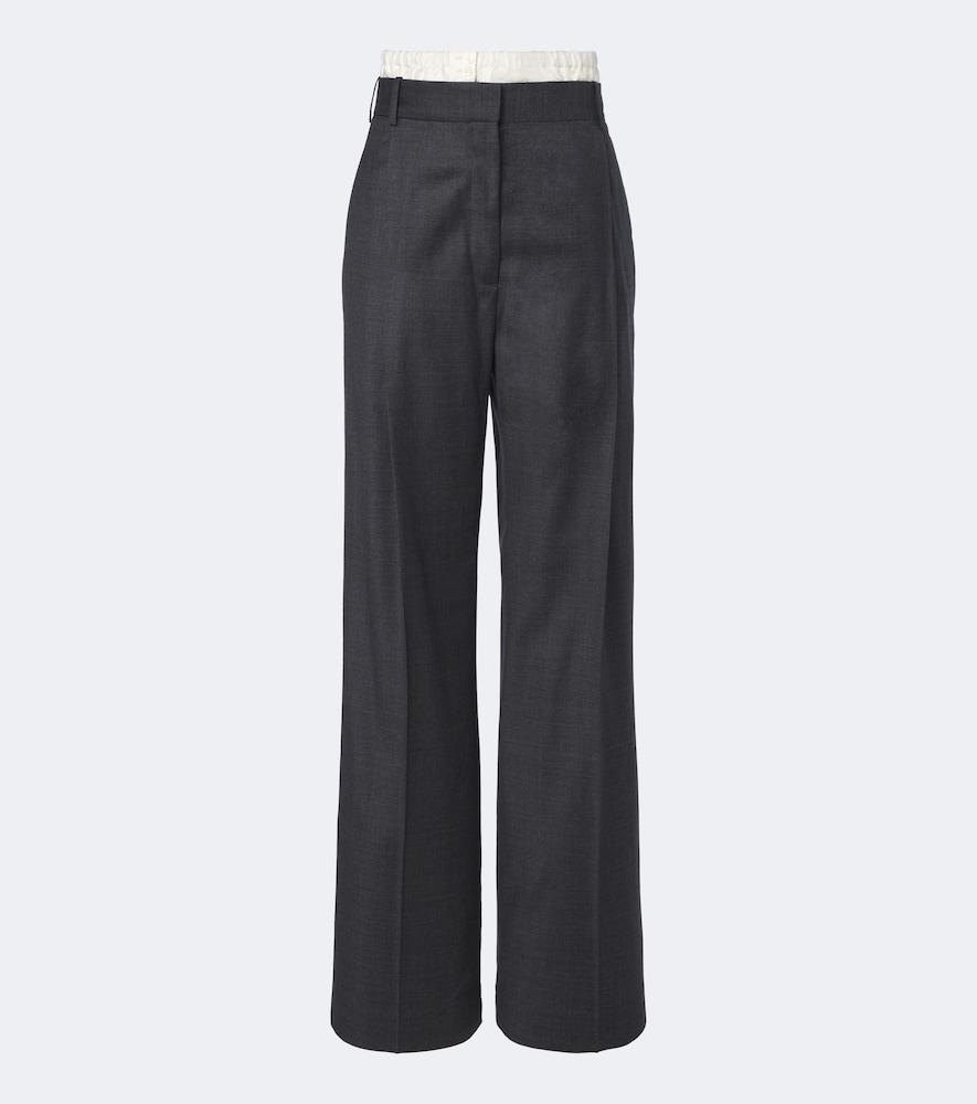 róhe virgin wool wide-leg pants
