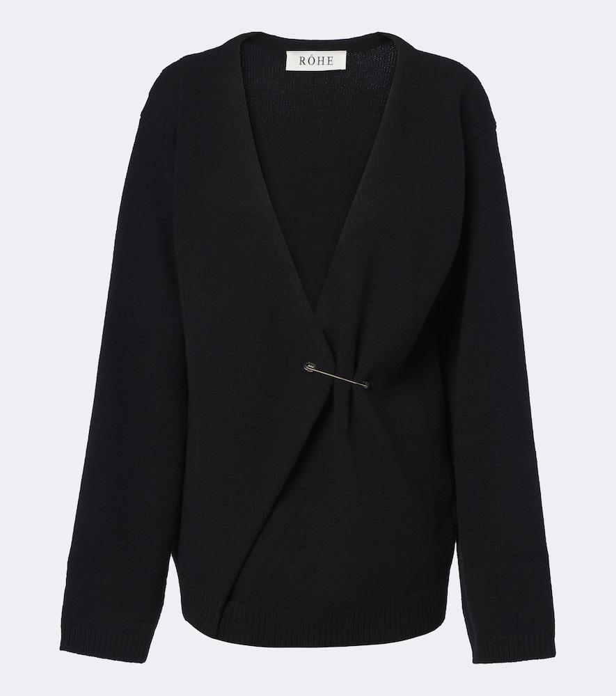 róhe wool and cashmere cardigan