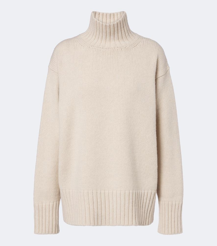 róhe wool and cashmere turtleneck sweater