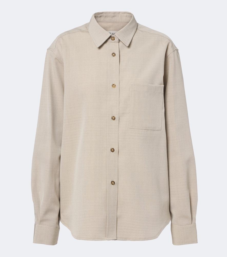 róhe wool and silk shirt