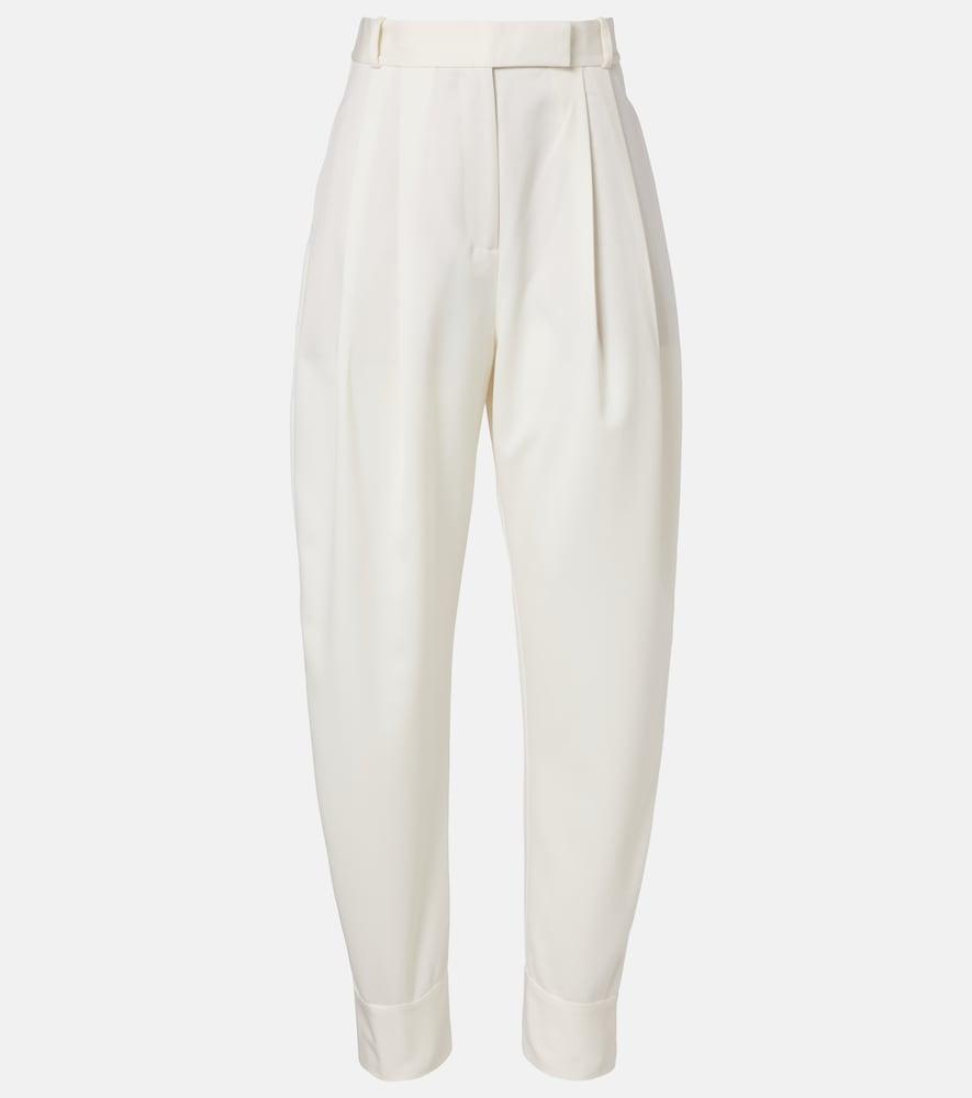 róhe wool-blend barrel-leg pants