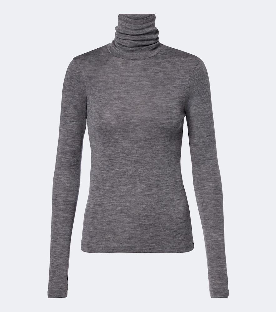 róhe wool jersey turtleneck top