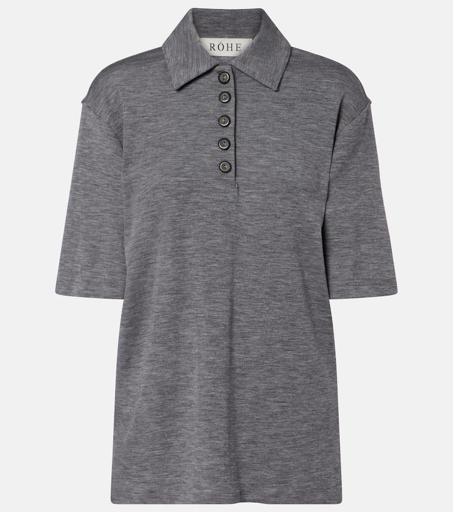 róhe wool polo shirt