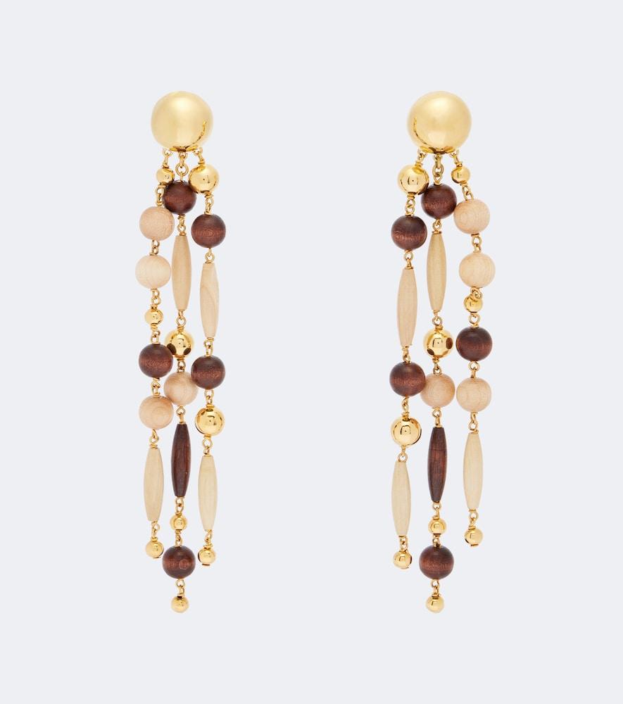 rabanne beaded drop earrings