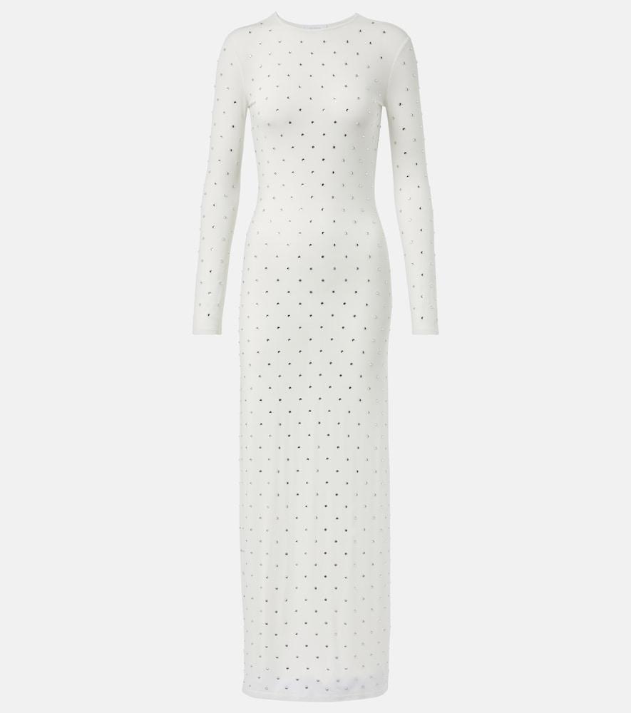 rabanne bridal crystal-embellished maxi dress
