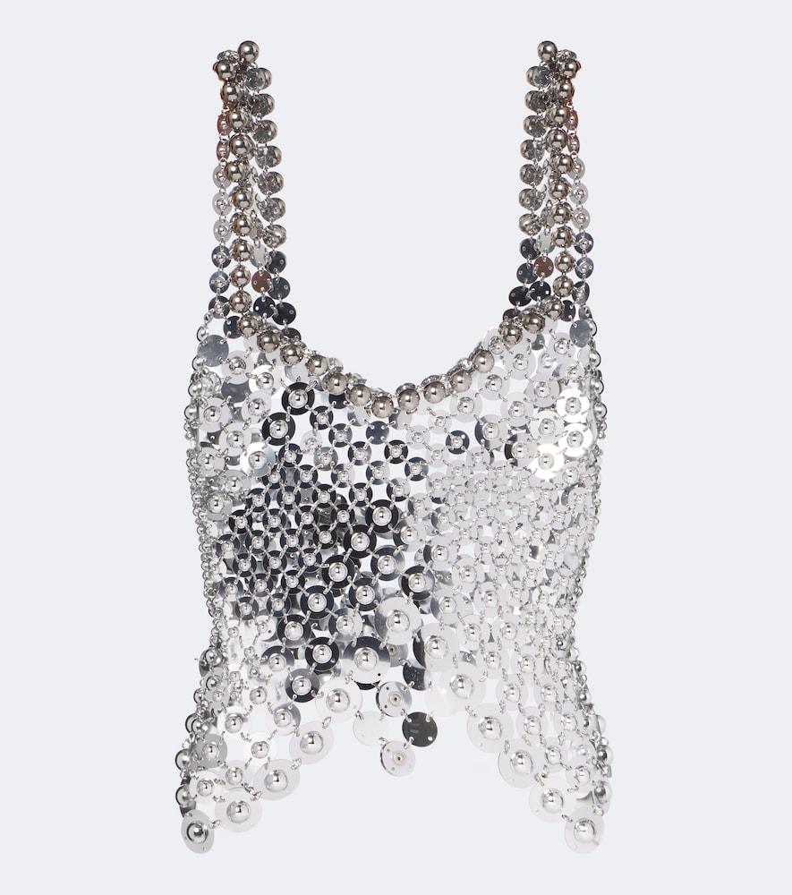 rabanne chainmail embellished top
