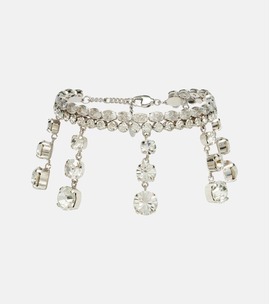 rabanne crystal-embellished bracelet