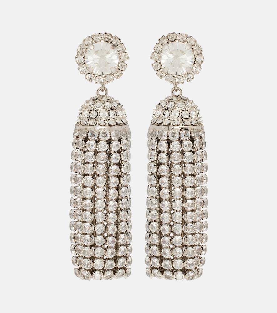 rabanne crystal-embellished drop earrings