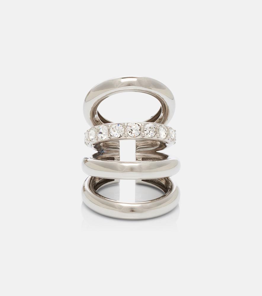 rabanne crystal-embellished ring