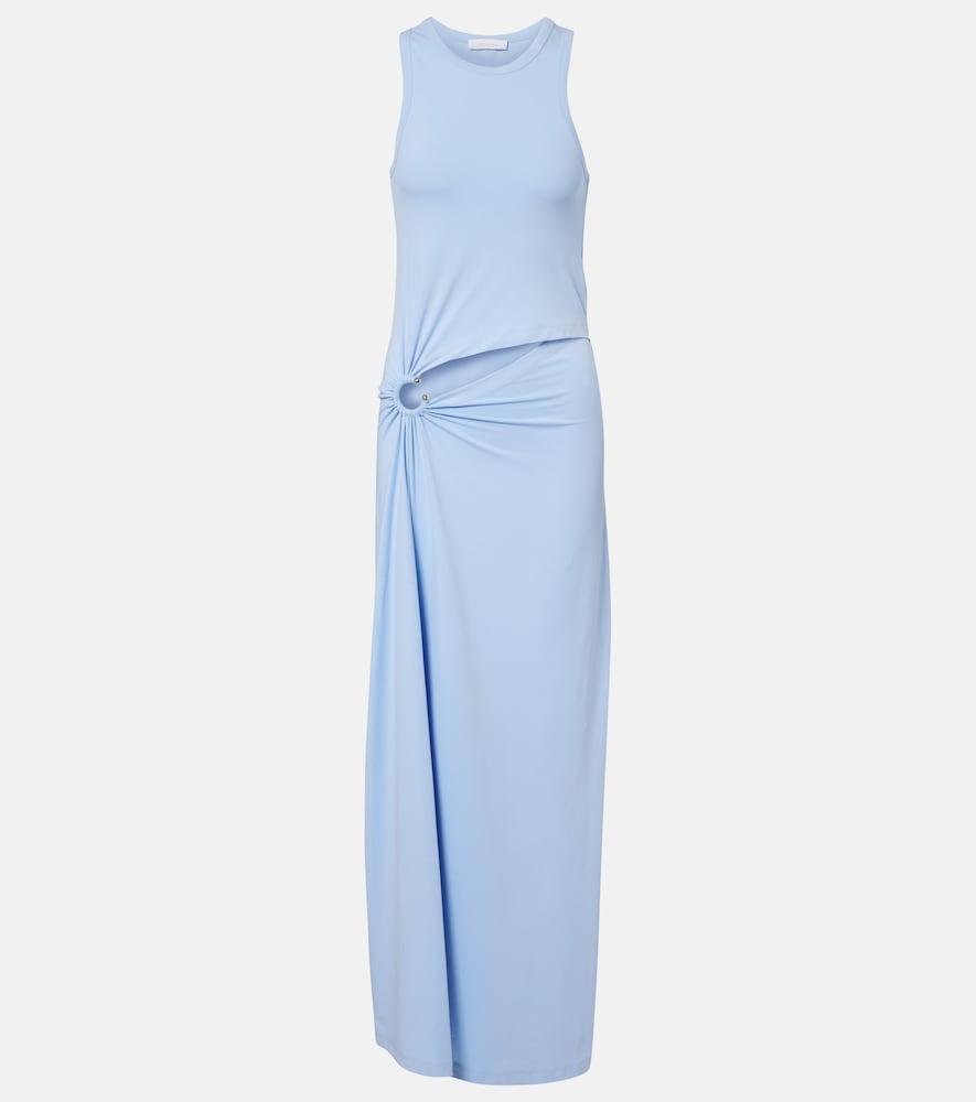rabanne cutout cotton-blend maxi dress