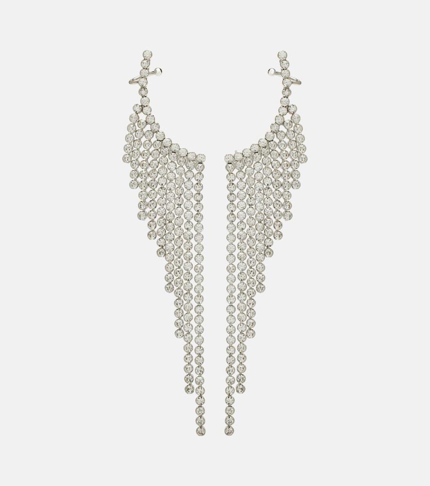 rabanne embellished drop earrings