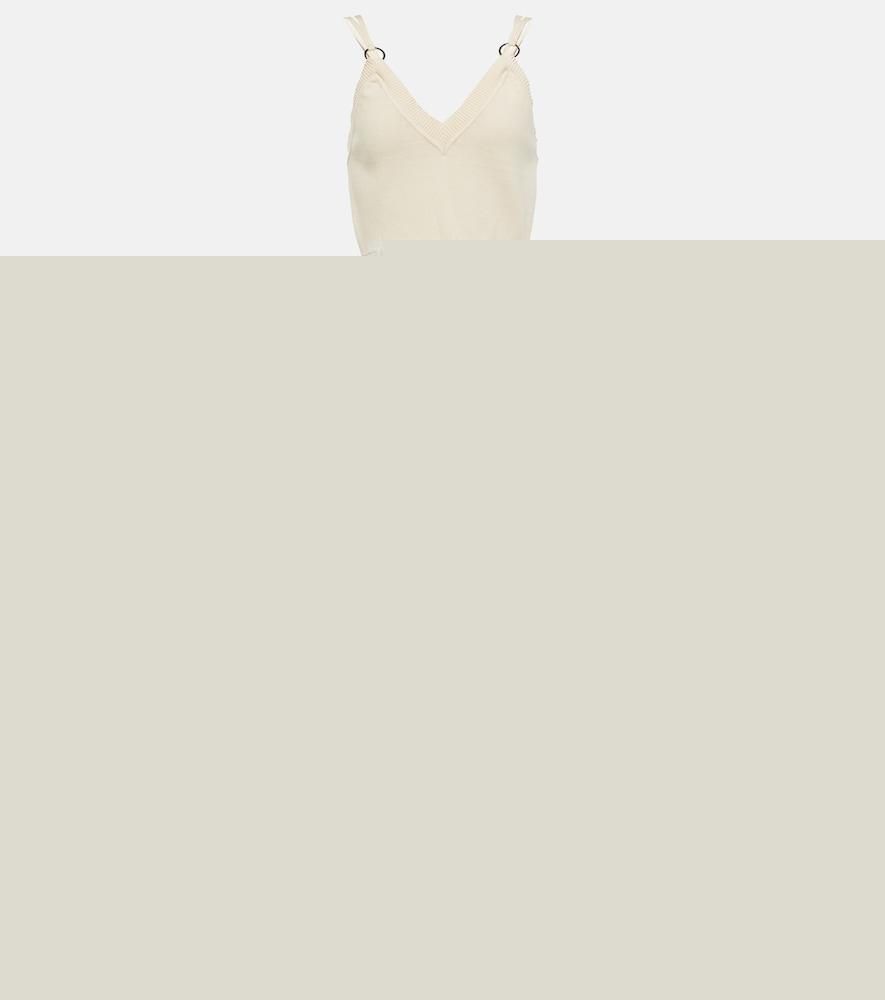 rabanne embellished knit midi dress