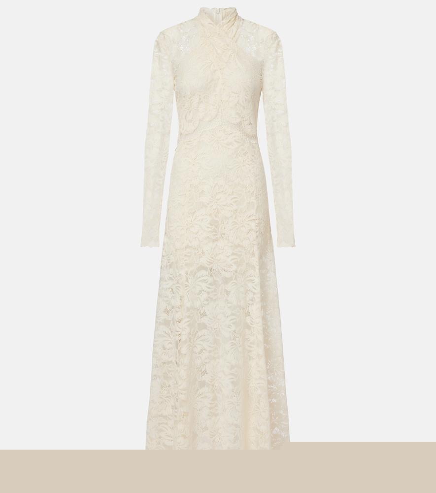 rabanne lace maxi dress
