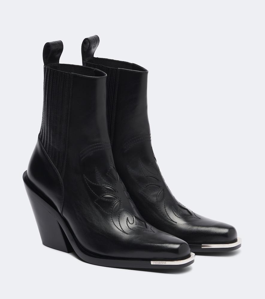 rabanne leather cowboy boots