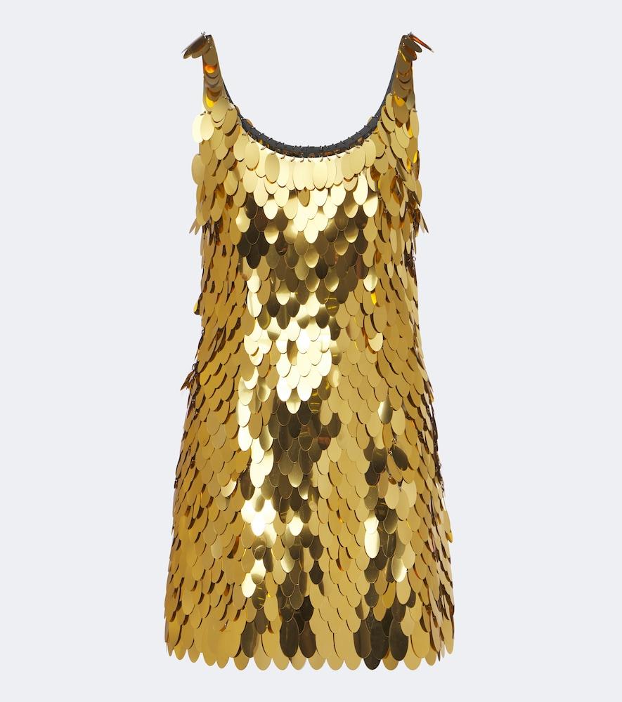 rabanne sequined minidress