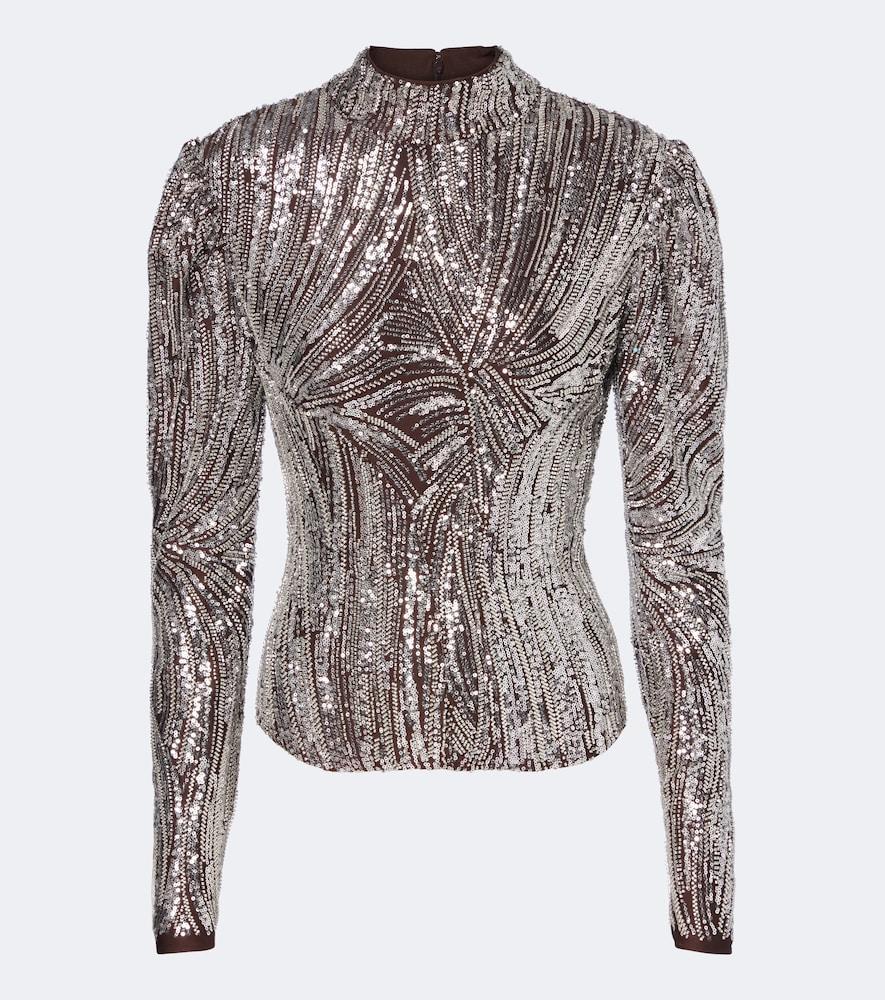 rabanne sequined top