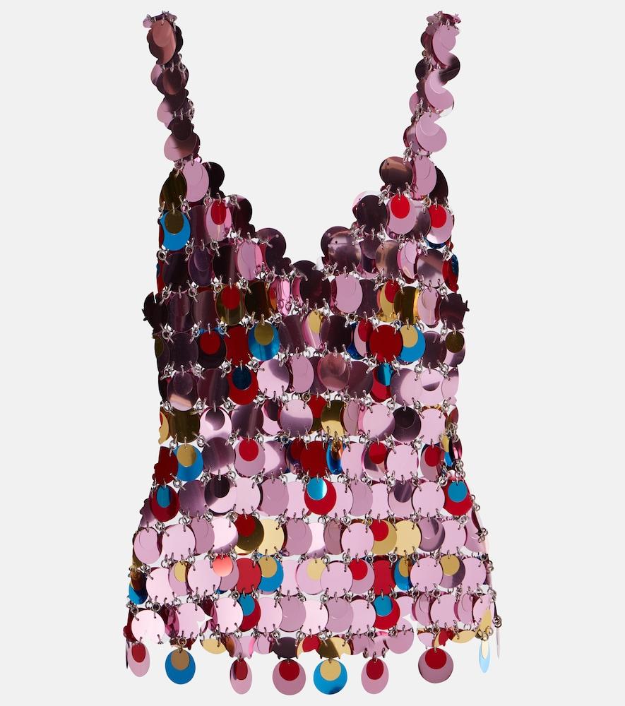 rabanne sequined top