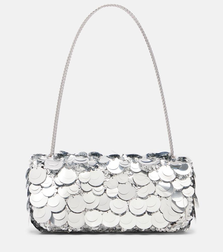 rabanne sparkle sequined shoulder bag