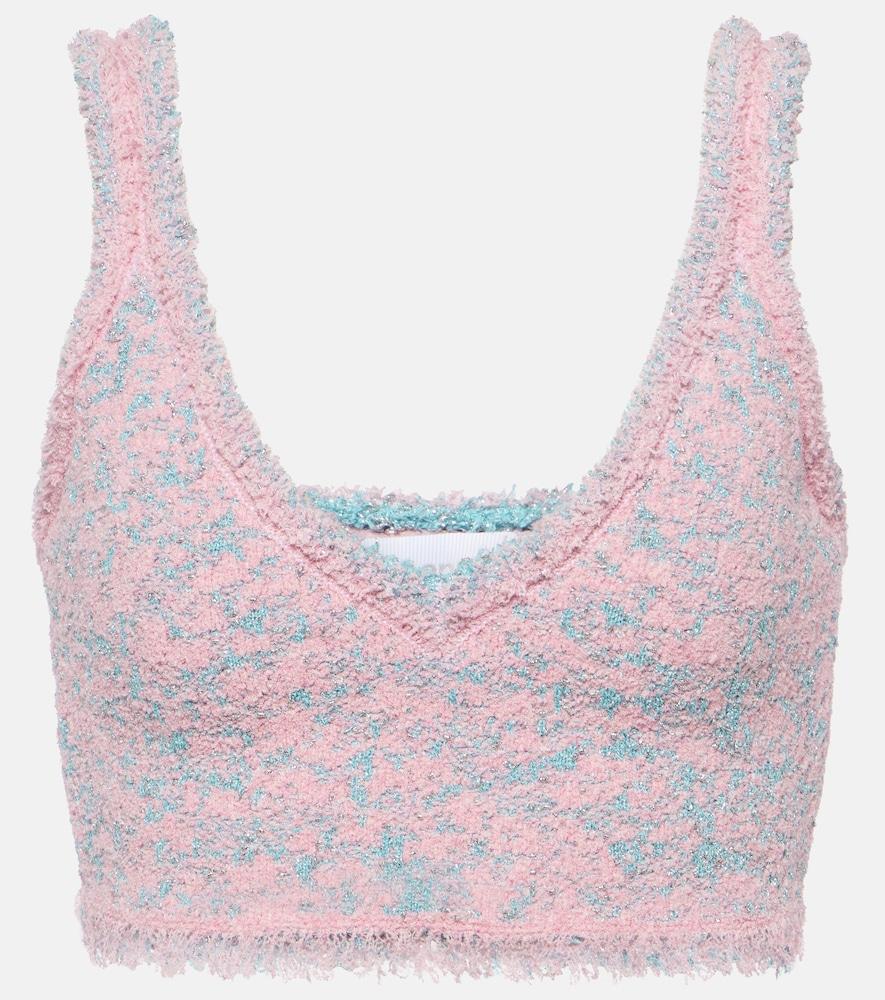rabanne tweed crop top