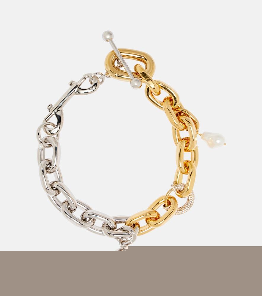 rabanne xl link embellished chain necklace