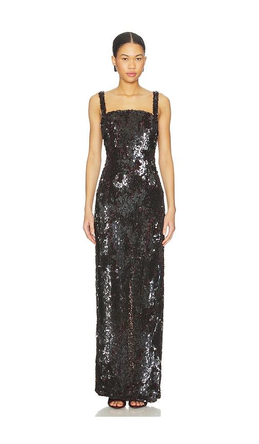rachel gilbert kaia gown in chocolate. - size 0 (also in 1)