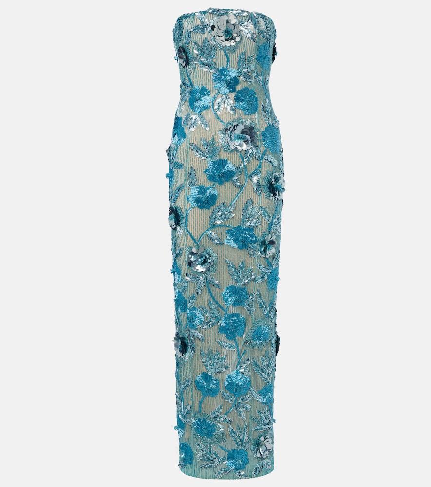 rachel gilbert pierre embellished bustier gown