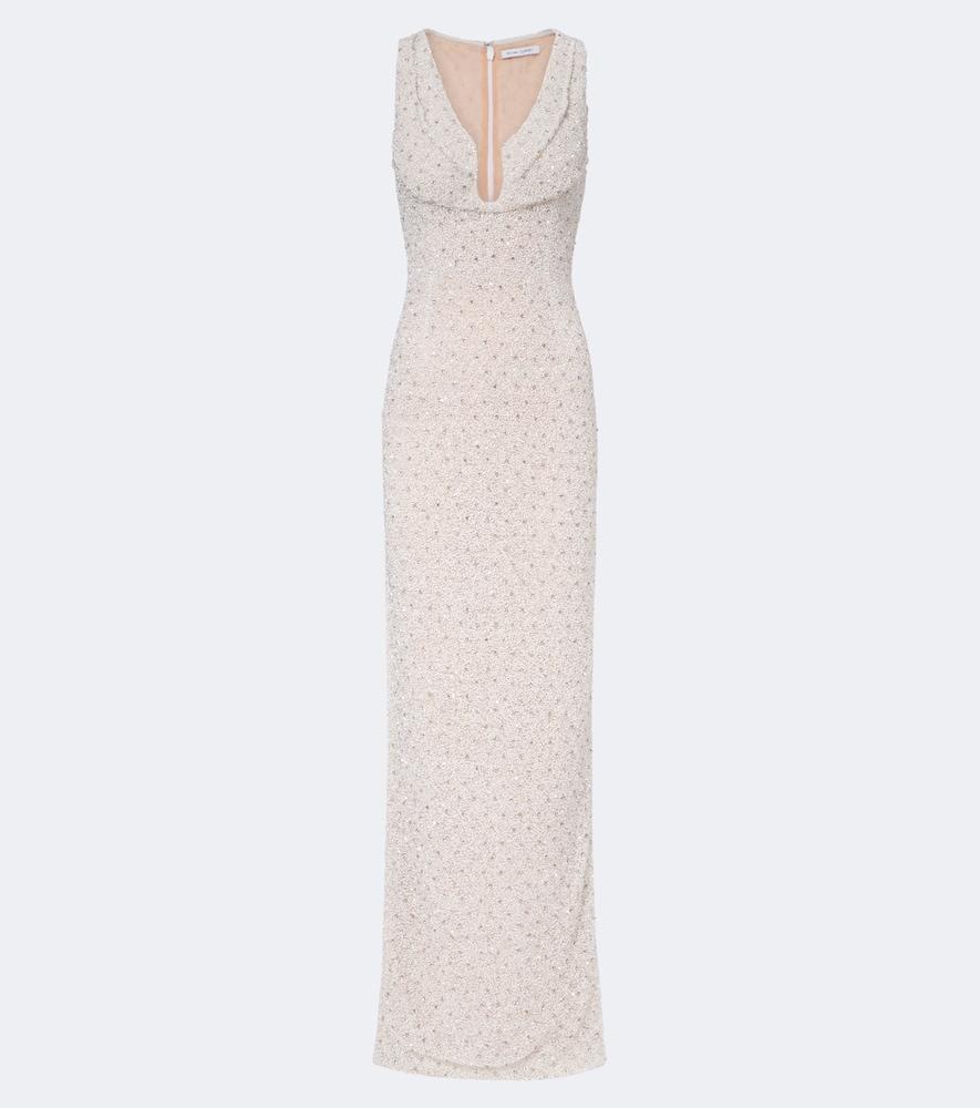 rachel gilbert ruby embellished gown