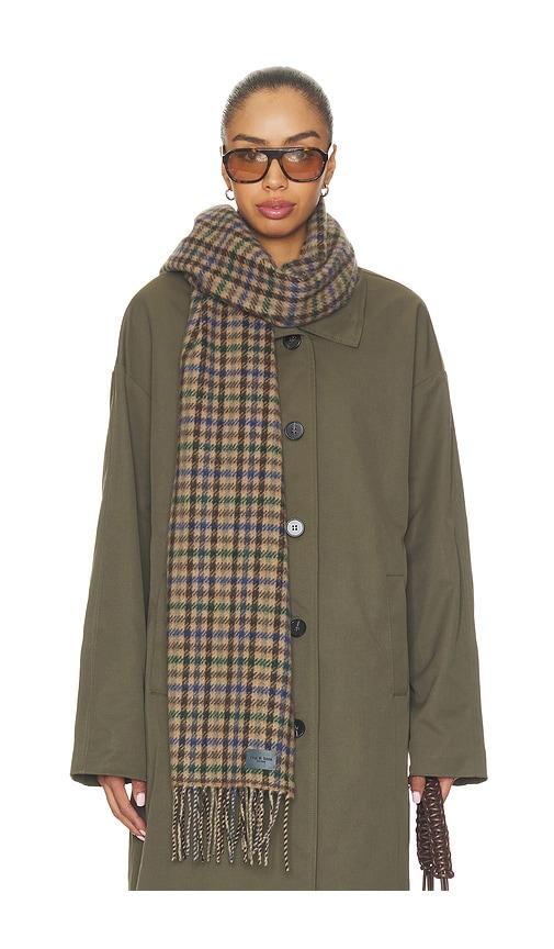 rag & bone ari scarf in brown.