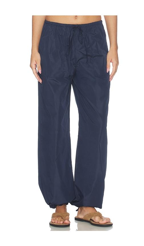 rag & bone claire taffeta pant in blue. - size m (also in s, xl)