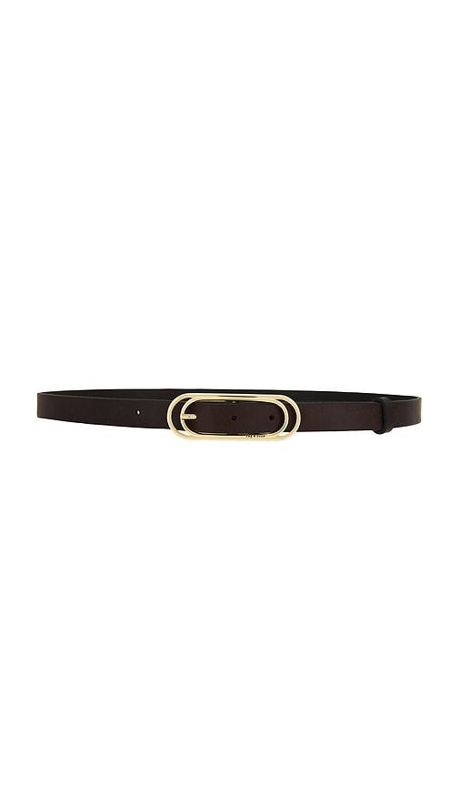 rag & bone duo rounded rebound belt in brown. - size l (also in m)