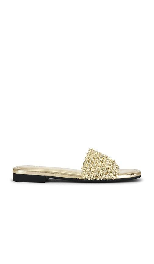 rag & bone ellie slide in metallic gold. - size 36 (also in 37, 37.5, 38, 38.5, 39, 40)