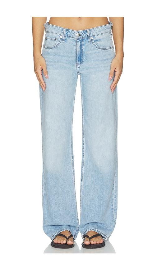rag & bone featherweight cam low rise full straight jeans in blue. - size 23 (also in 32, 33, 34)